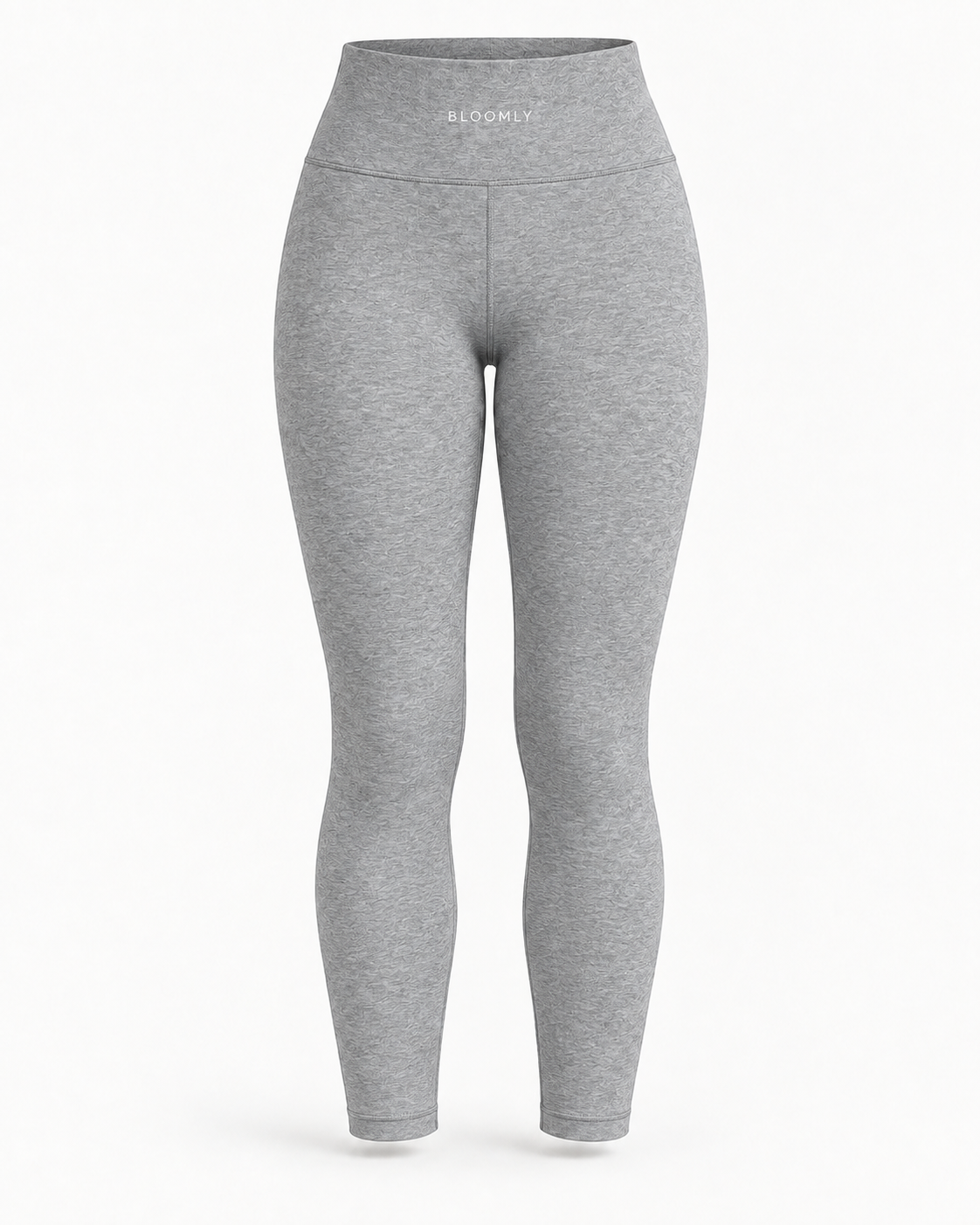 BLOOMLY ACTIVE High-Waisted 7/8 Gym Leggings in heather grey, product front