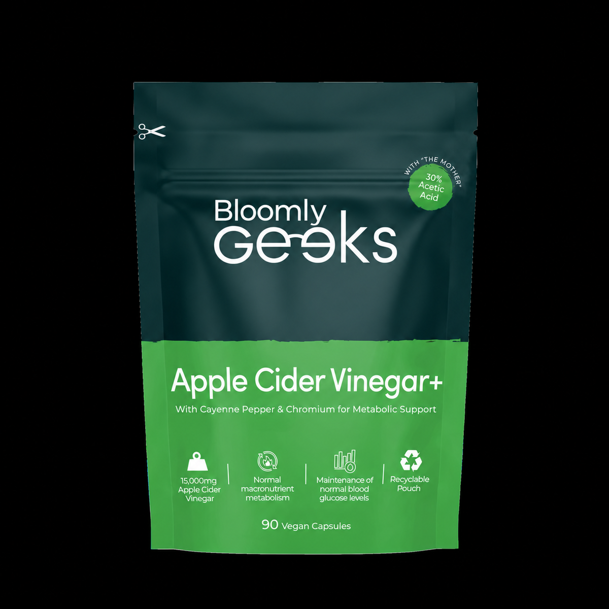 Apple Cider Vinegar Capsules with the Mother — BLOOMLY product image 01 bloomly geeks