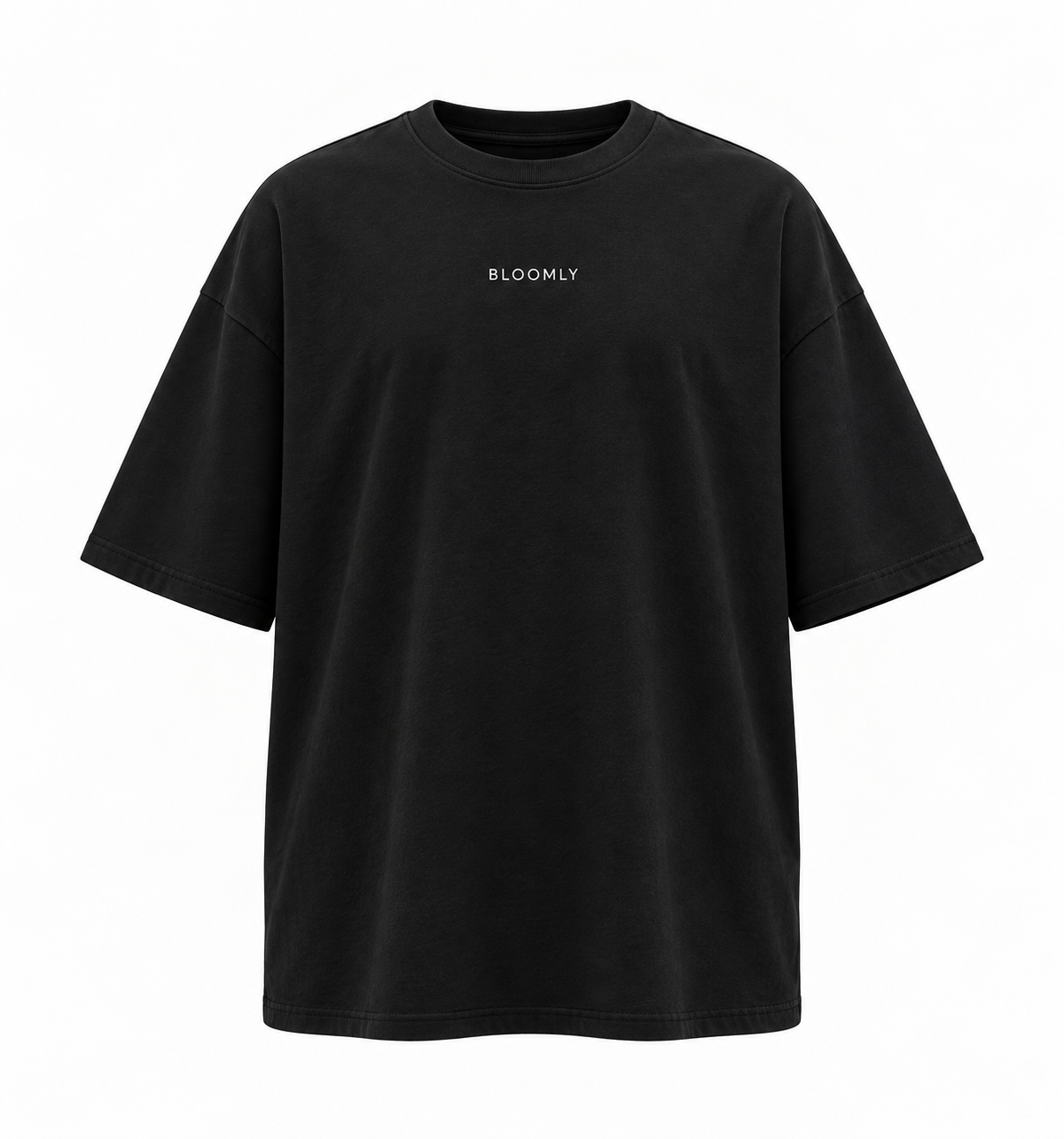 BLOOMLY ACTIVE Essential Oversized Gym T-Shirt in black, product front