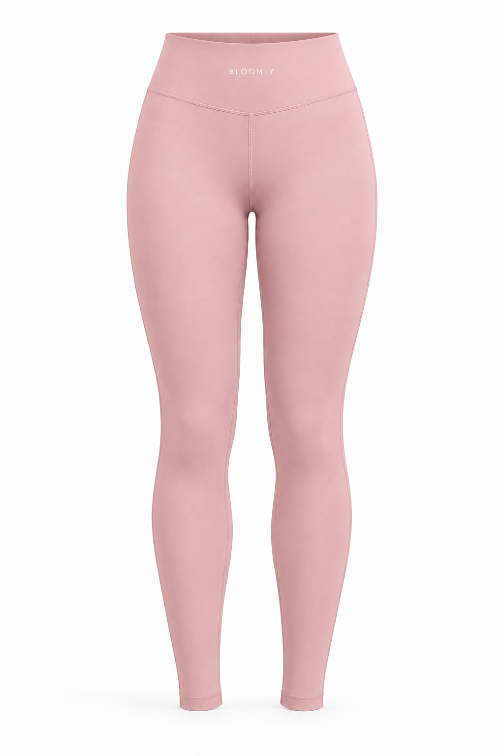 BLOOMLY ACTIVE High-Waisted Full-Length Gym Leggings in bloom pink, product front