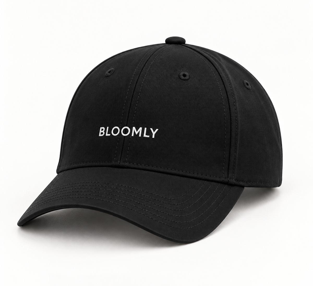 BLOOMLY ACTIVE Signature Baseball Cap in black, product front