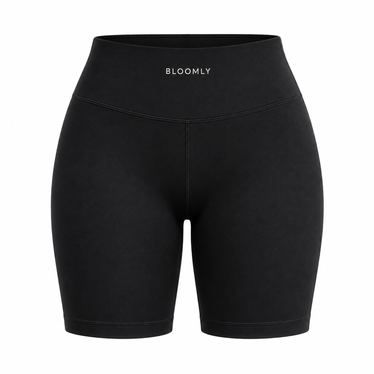 BLOOMLY ACTIVE High-Waisted Biker Shorts in black, product front