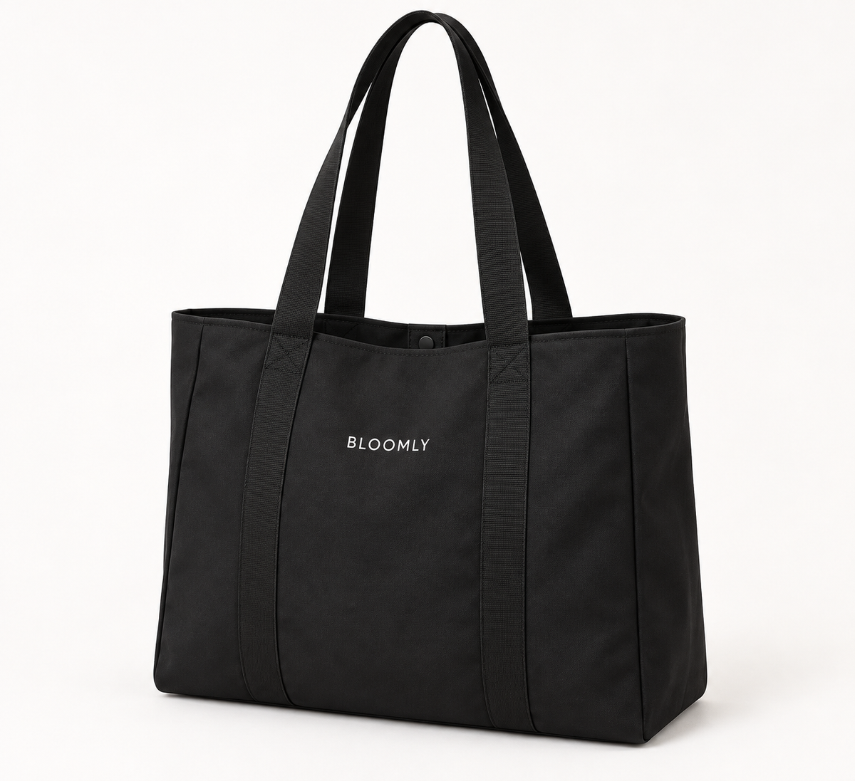 BLOOMLY ACTIVE Everyday Tote Bag in black, product front
