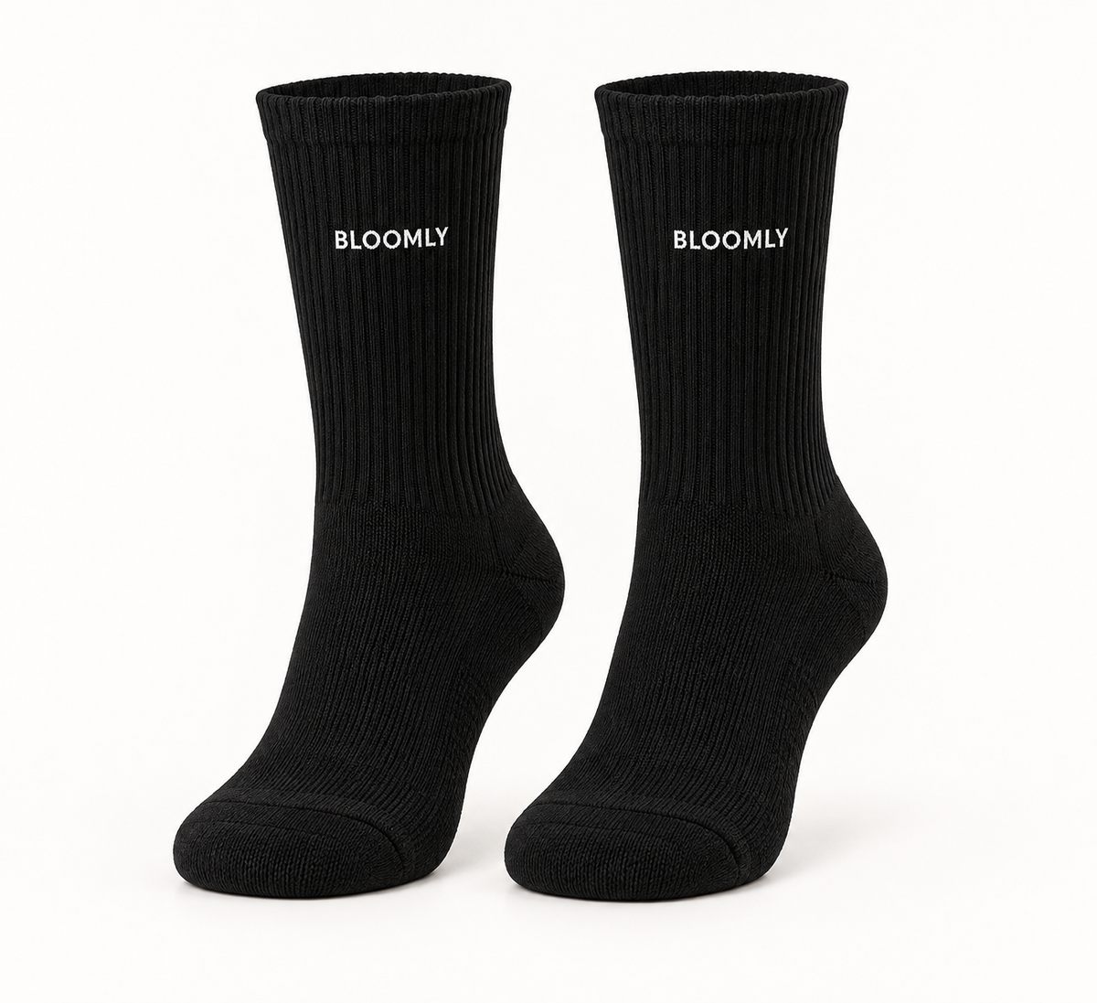 BLOOMLY ACTIVE BLOOMLY ACTIVE Crew Sports Socks in black, product front