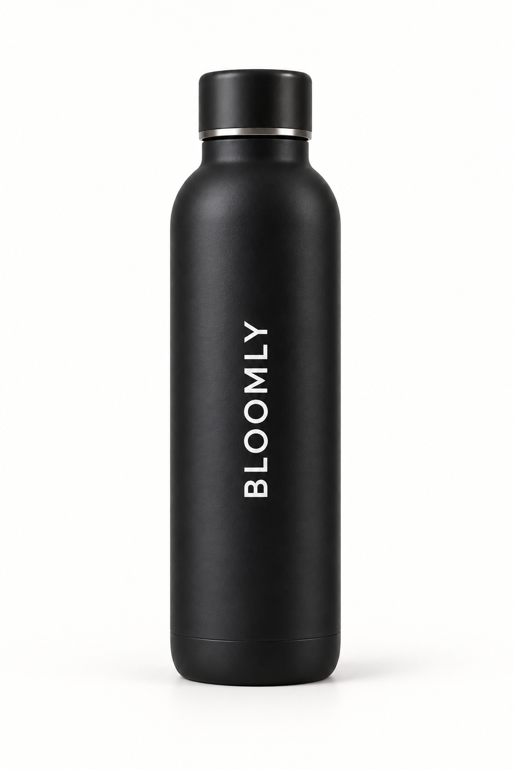 BLOOMLY ACTIVE 500ml Sports Water Bottle in black, product front