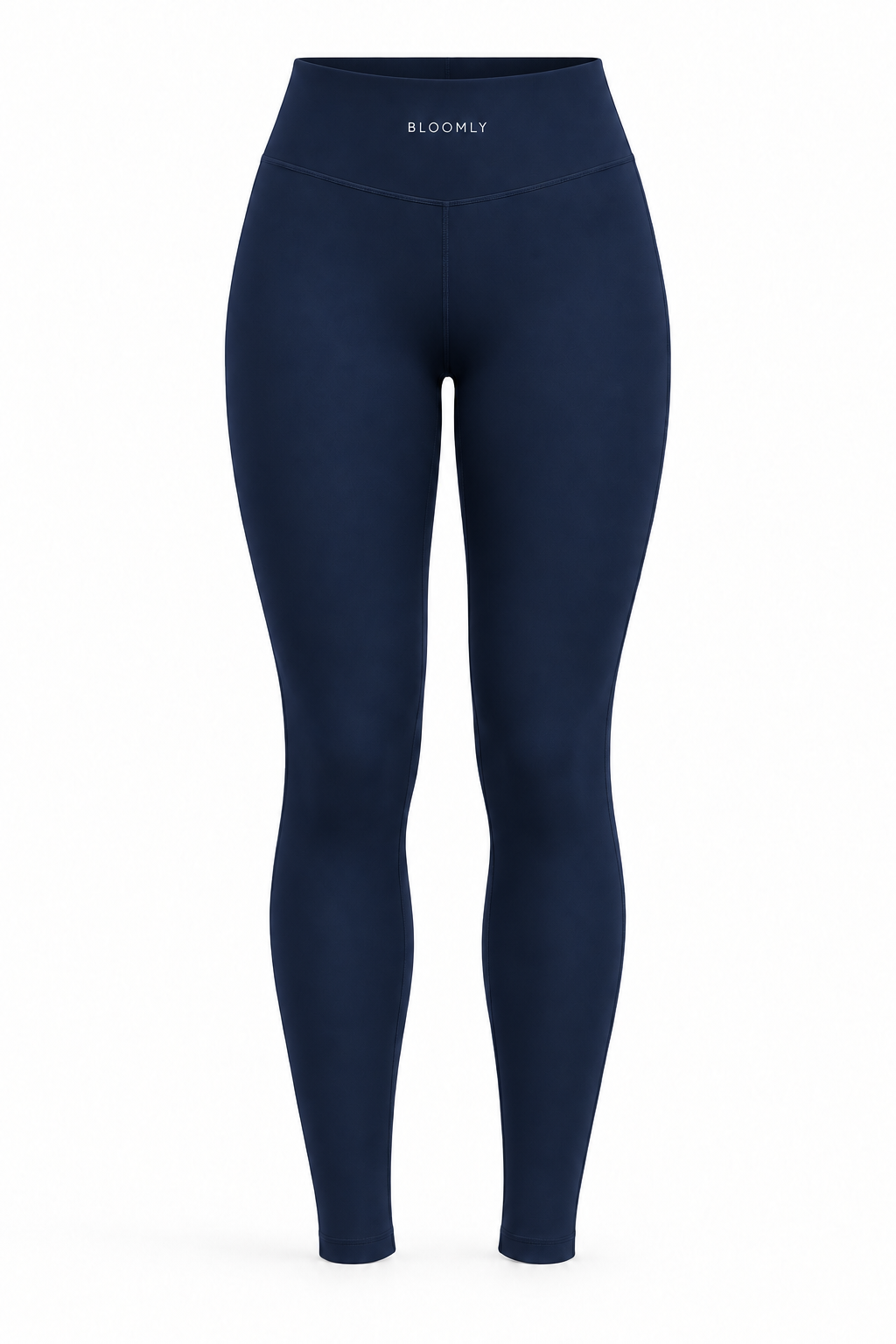 BLOOMLY ACTIVE High-Waisted Full-Length Gym Leggings in navy, product front
