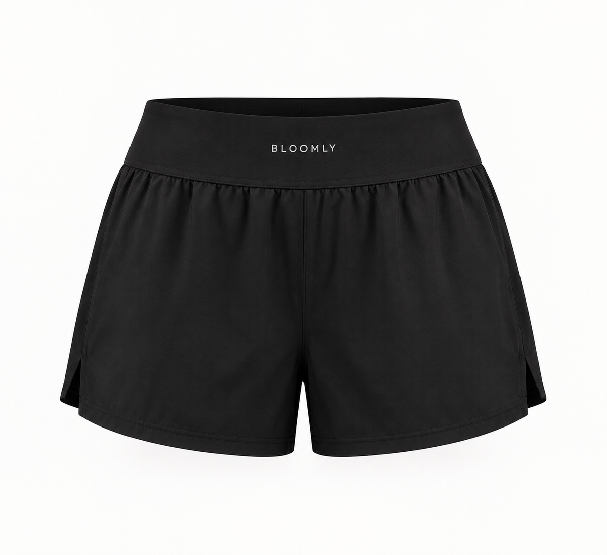 BLOOMLY ACTIVE High-Waisted Training Shorts in black, product front