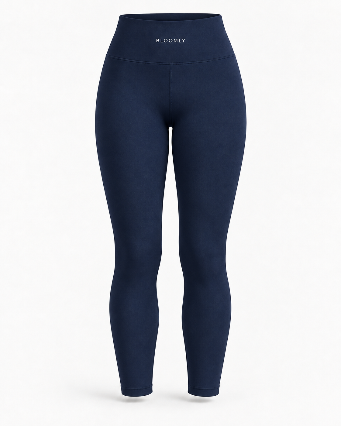 BLOOMLY ACTIVE High-Waisted 7/8 Gym Leggings in navy, product front